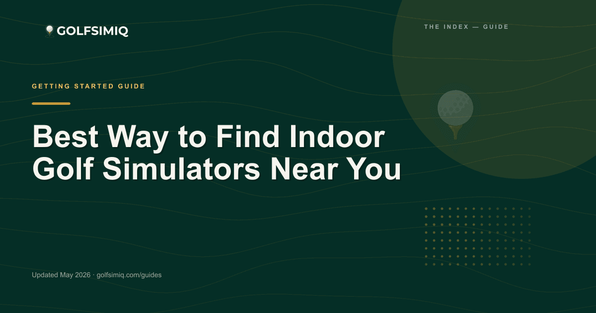 GolfSimIQ guide image for Best Way to Find Indoor Golf Simulators Near You