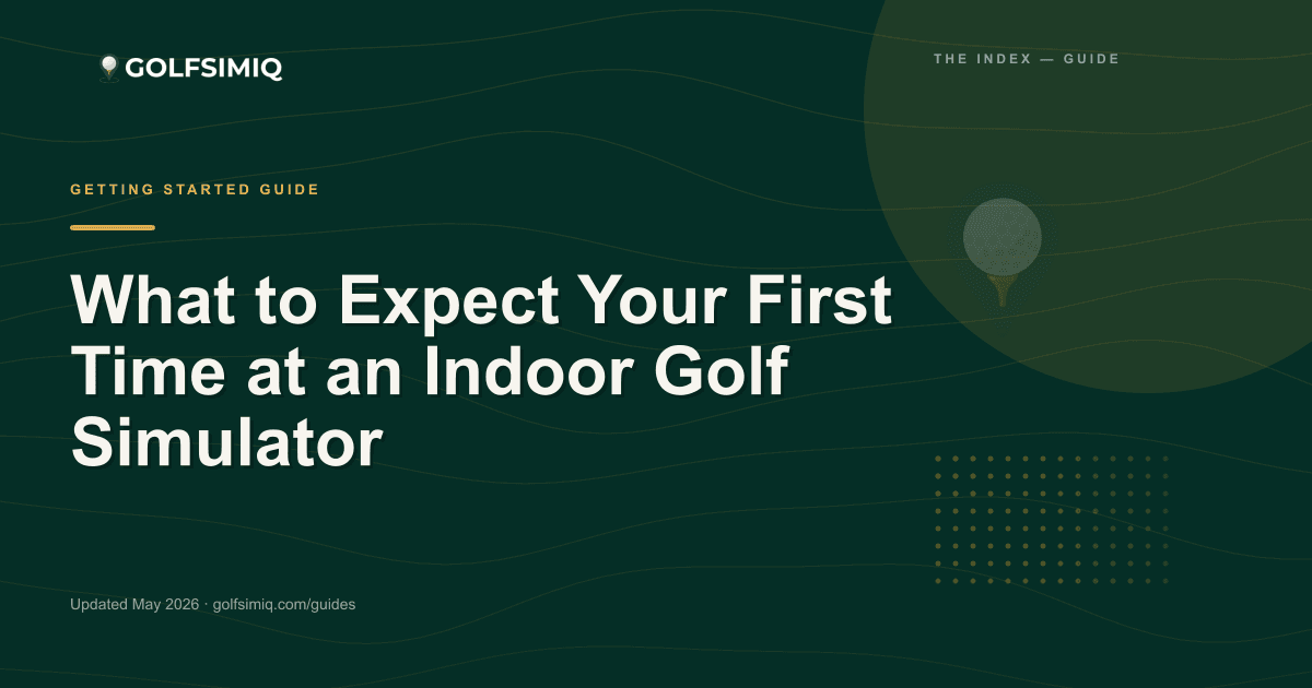 GolfSimIQ guide image for What to Expect Your First Time at an Indoor Golf Simulator