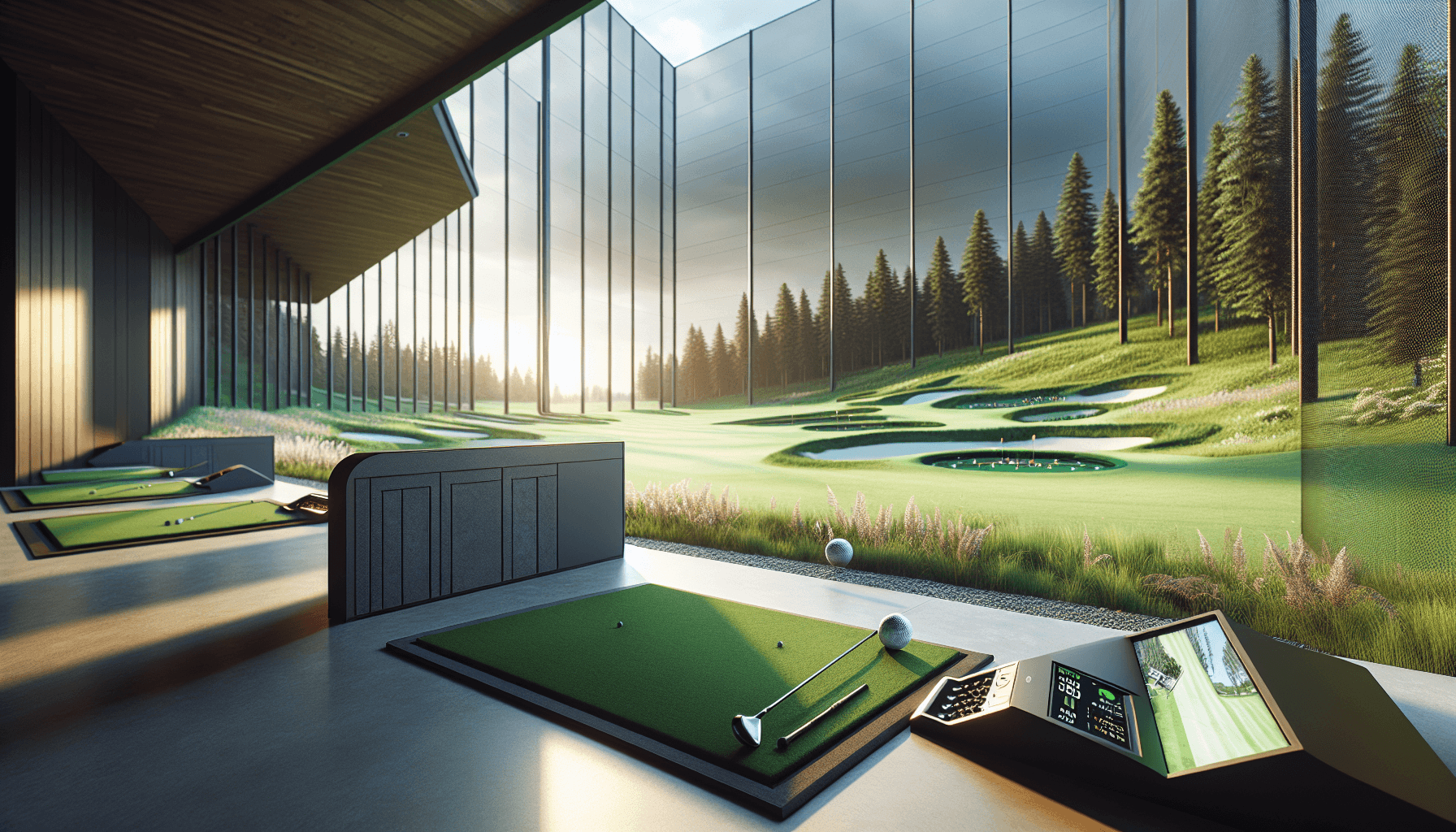 Illustration for Indoor Golf Simulator vs Driving Range: Which Is Better for Your Game?