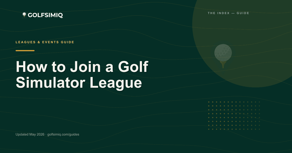 GolfSimIQ guide image for How to Join a Golf Simulator League