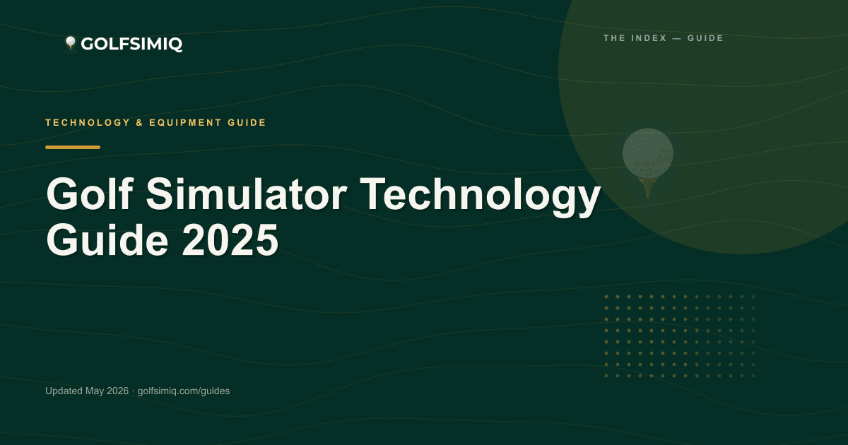 GolfSimIQ guide image for Golf Simulator Technology Guide 2025