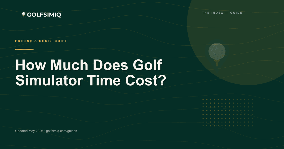 GolfSimIQ guide image for How Much Does Golf Simulator Time Cost?